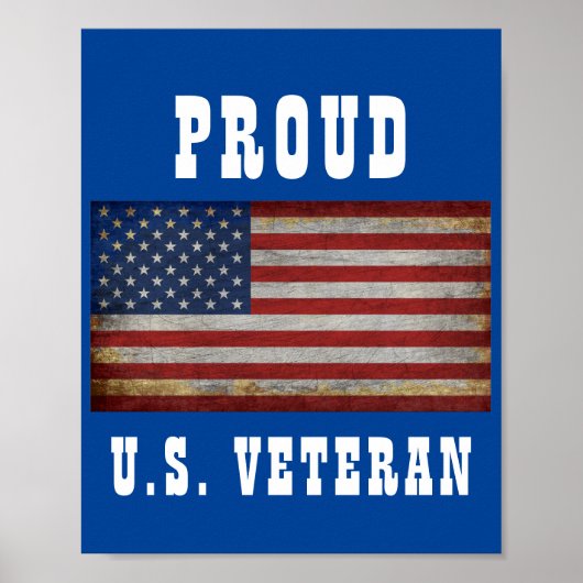 AMERIKAANSE VLAG GEPERSONALISEERD POSTER (Voorkant)