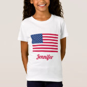 Amerikaanse vlag | Gepersonaliseerd T-shirt (Voorkant)