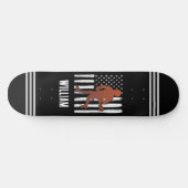 Amerikaanse vlag gepersonaliseerde lacrosse persoonlijk skateboard (Horizontaal)