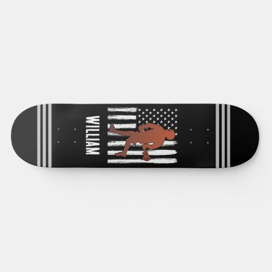 Amerikaanse vlag gepersonaliseerde lacrosse persoonlijk skateboard (Horizontaal)