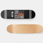 Amerikaanse vlag gepersonaliseerde lacrosse persoonlijk skateboard (Horizontaal)