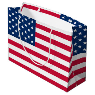 Amerikaanse vlag geschenk tas patriottisch groot cadeauzakje