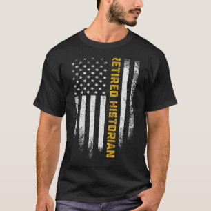  Amerikaanse vlag Geschiedenis in ruste Historian  T-shirt