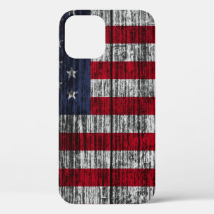 Amerikaanse vlag geschilderd op de achtergrond van Case-Mate iPhone case