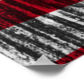 Amerikaanse vlag geschilderd op de achtergrond van poster (Hoek)