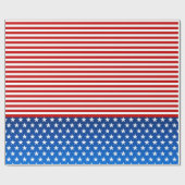 Amerikaanse vlag gestileerd cadeaupapier (Vlak)