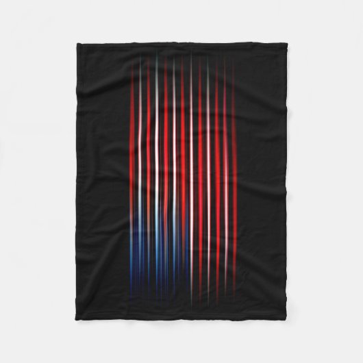 Amerikaanse vlag gestreept fleece deken (Voorkant)