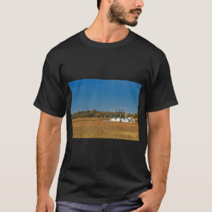 Amerikaanse vlag Gestreepte zeebaars Visvangst vl T-shirt