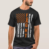 Amerikaanse vlag gestresst in multiple sclerose be t-shirt (Voorkant)