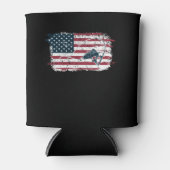 Amerikaanse vlag Gevist Blikjeskoeler (Voorkant)