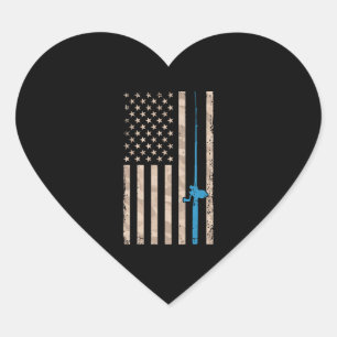 Amerikaanse vlag Gevist Gift Gevist Pa Hart Sticker