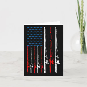 Amerikaanse vlag Gevist Rod Gevist Lover Fi Kaart