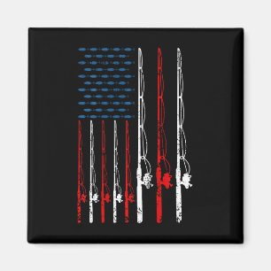 Amerikaanse vlag Gevist Rod Gevist Lover Fi Magneet