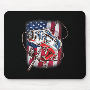 Amerikaanse vlag Gevist Shirt USA B Fisherma Muismat