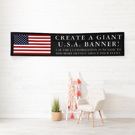 Amerikaanse vlag Gigantic | Lang Spandoek (Insitu)