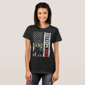 Amerikaanse vlag Gigi Beer Autism Awareness Suppor T-shirt (Voorkant volledig)