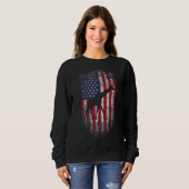 Amerikaanse vlag Giraffe 4 juli Trui (Voorkant volledig)