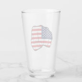 Amerikaanse vlag glas (Achterkant)