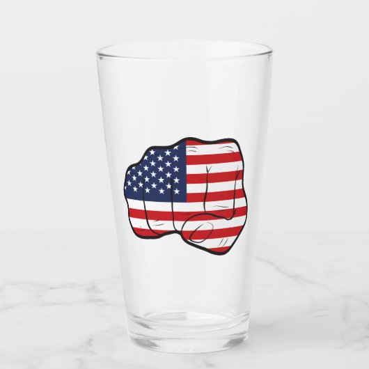 Amerikaanse vlag glas (Voorkant)