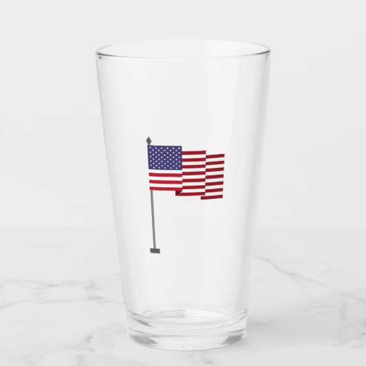 Amerikaanse vlag glas (Voorkant)
