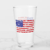 Amerikaanse vlag glas (Achterkant)