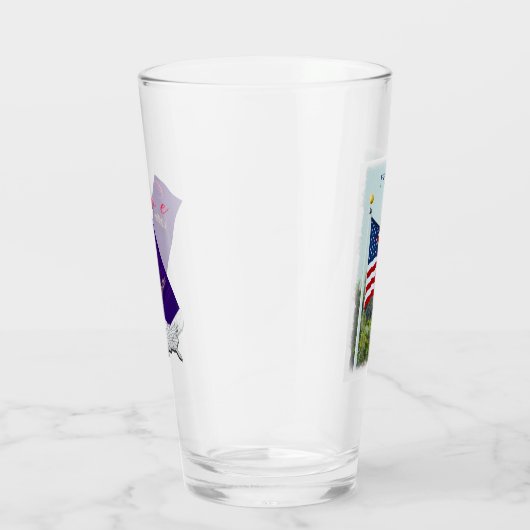 Amerikaanse vlag glas (Rechts)