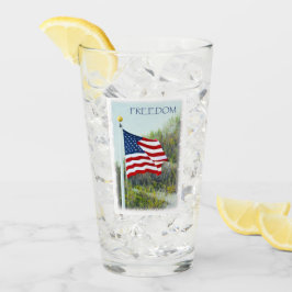 Amerikaanse vlag glas