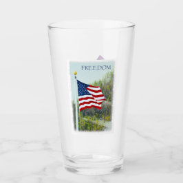 Amerikaanse vlag glas