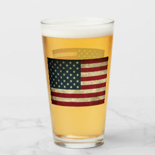 Amerikaanse vlag glas