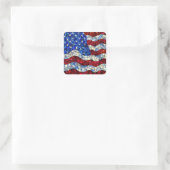 Amerikaanse vlag Glas in lood Stickers (Tas)