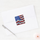 Amerikaanse vlag Glas in lood Stickers (Envelop)