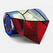 Amerikaanse vlag Glas in lood Stropdas (Opgerold)