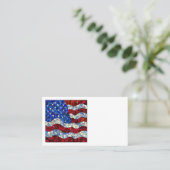 Amerikaanse vlag Glas in lood Visitekaartjes (Staand voorkant)