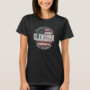  Amerikaanse vlag Glendora California T-shirt