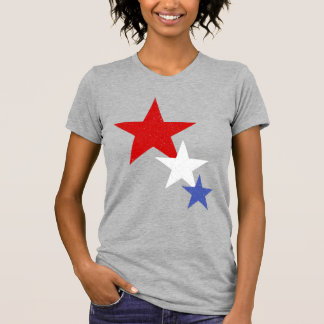 Amerikaanse vlag Glitter Stars Vrouwen T-shirt