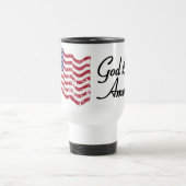 Amerikaanse vlag - God zegene Amerika! - in nood Reisbeker (Center)