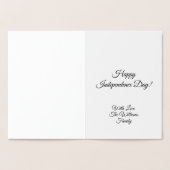 Amerikaanse vlag God zegene Amerika of Jouw tekst Folie Kaarten (Binnen)