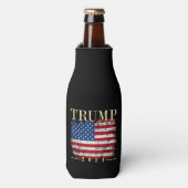  Amerikaanse vlag Gold Trump 2024 Flesjeskoeler (Fles Voorkant)