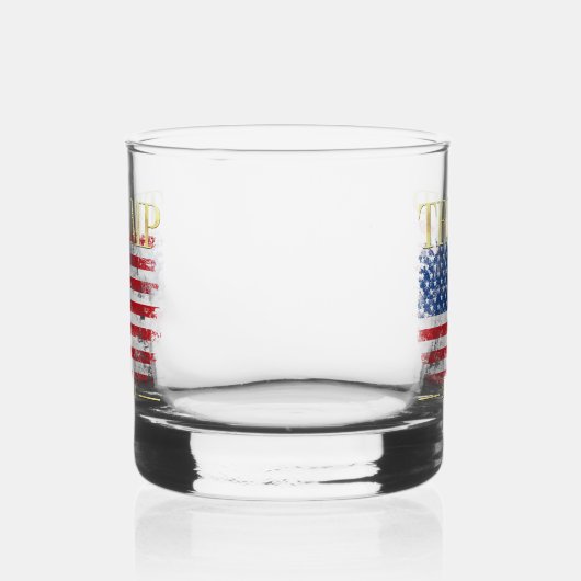  Amerikaanse vlag Gold Trump 2024 Whisky Glas (Rechts)