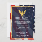 Amerikaanse vlag/Golden Eagle Military Retirement  Kaart (Voorkant)