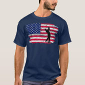 Amerikaanse vlag Golf 4 juli Patriottische Golfer T-shirt (Voorkant)