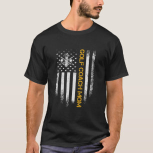Amerikaanse vlag Golf Coach Mam T-shirt