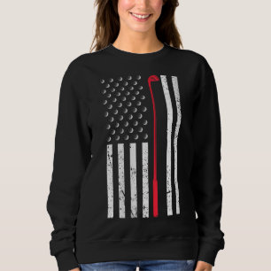 Amerikaanse vlag Golf Gift for Golfer 4 juli Pat Trui