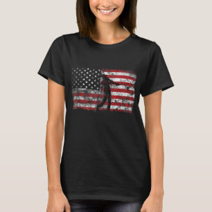 - amerikaanse vlag Golf - kool Golf , 4 juli g T-shirt
