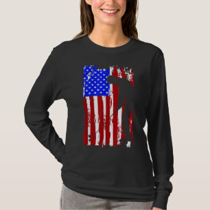Amerikaanse vlag Golf Mannen Vrouwen T-shirt