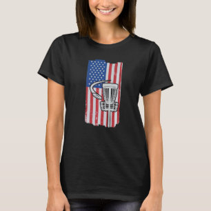 Amerikaanse vlag Golf Midrange Par Idea Frisbee T-shirt