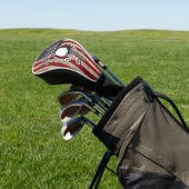 Amerikaanse vlag Golf Monogram Design Golfheadcover (Insitu)