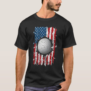 Amerikaanse vlag Golf Patriotic US Vlag Sport T-shirt