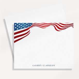 Amerikaanse Vlag Golf Patriottische 4 juli Notitie Kaart