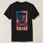 Amerikaanse vlag Golf T-shirt (Design voorkant)